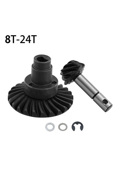 Choice ترس محور مخروطي حلزوني فولاذي 8T 24T 8T 24T/27T/30T/33T لزاحف RC 1/10 ...