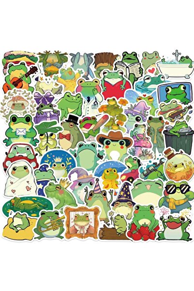Choice 50 قطعة من ملصقات الضفدع اللطيفة والحيوانات الكرتونية والجرافيتي، يمكن...