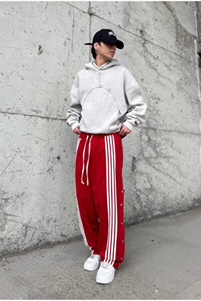 serline Φαρδιά αθλητική φόρμα με λεπτομέρεια με ριγέ κουμπιά