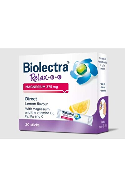 Biolectra ريلاكس ماغنيسيوم 375 ملغ 20 عود بنكهة الليمون