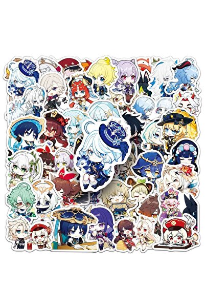 Miniso 50PCS 50PCS Cute Cartoon Genshin Impact Stickers Decoration Laptop Pho...
