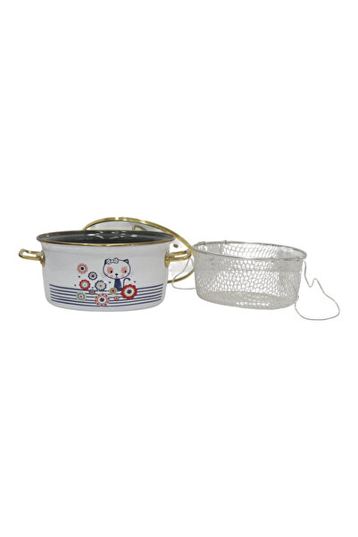 PR HOME Kitty Enamel Frying Pan 22 cm
