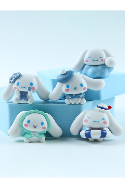 Choice 5pcs Sanrio Cinnamon Bunny Figurine and Decorative Item, Creative Birthday Gift