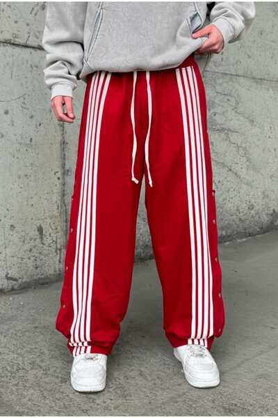 serline Φαρδιά αθλητική φόρμα με λεπτομέρεια με ριγέ κουμπιά