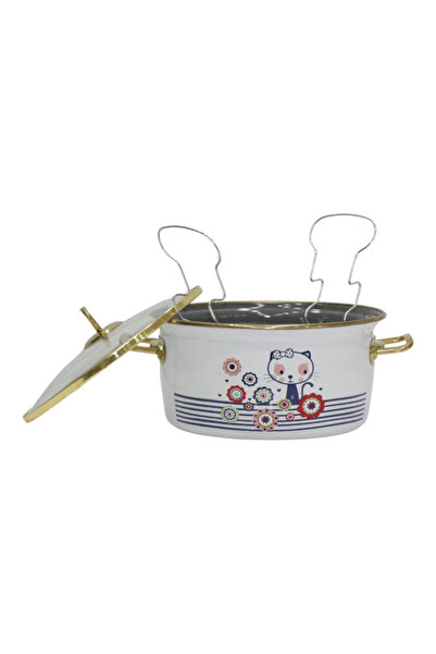PR HOME Kitty Enamel Frying Pan 22 cm