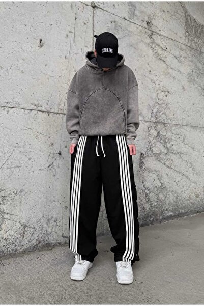 serline Φαρδιά αθλητική φόρμα με λεπτομέρεια με ριγέ κουμπιά