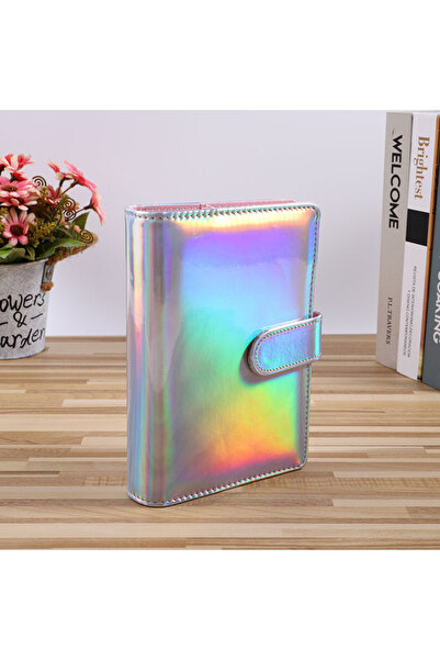 Choice A5 laser Silver A6/A5 Macaroon Laser Color PU Leather DIY Binder Only Cover Diary Agenda Planner Pap