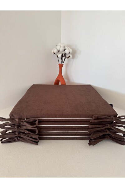 Bykutlay 40*40*2,5 SÜNGERLİ,FERMUARLI,BAĞCIKLI SANDALYE MİNDERİ