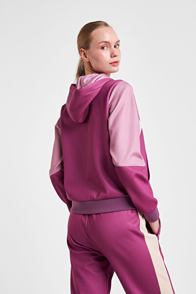 Lescon Women's Zippered Hooded Sweatshirt 25N-2131