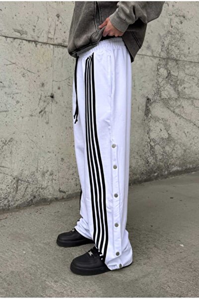 serline Φαρδιά αθλητική φόρμα με λεπτομέρεια με ριγέ κουμπιά