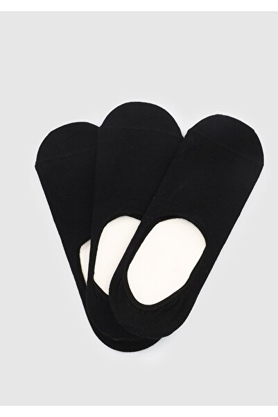 MIOVELA Black Mvb17 Black 3-Piece Ballerina Women's Socks