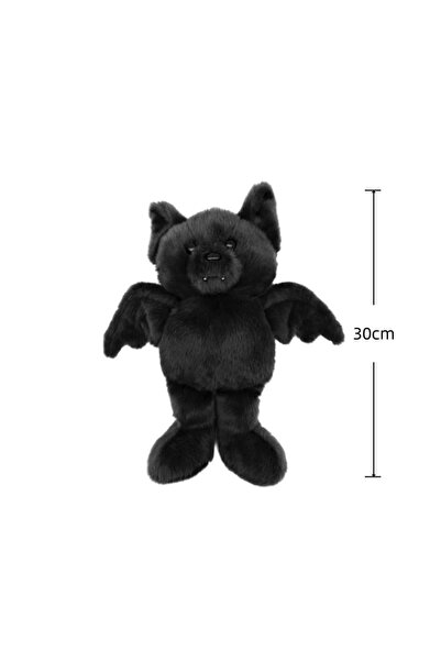 Choice دمية خفاش سوداء على شكل خفاش هالوين، مقاس 30 سم، دمية حيوانات محشوة عل...