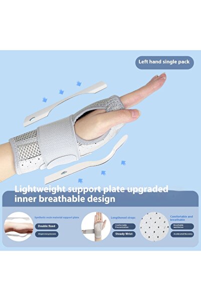 Choice M Grey left hand Wrist fixator, wrist guard, tendon sheath, joint support, wrist strap, male wrist g