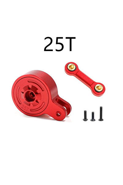 Choice موفر سيرفو معدني أحمر 25T 23T 25T مع وصلة ثابتة لـ ARRMA 1/10 3S 4S BI...