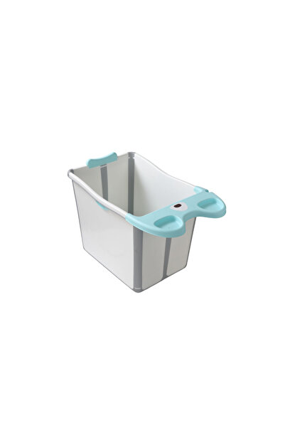 LITTLE ANGEL - حوض استحمام قابل للطي للأطفال بتصميم عازل - أزرق