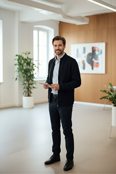 Voltaj Φούτερ με φερμουάρ Danny Tam Μαύρο