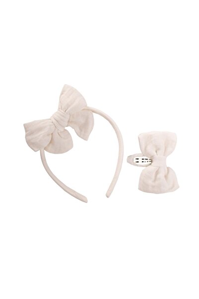 Cigit Crown Buckle Set Ecru