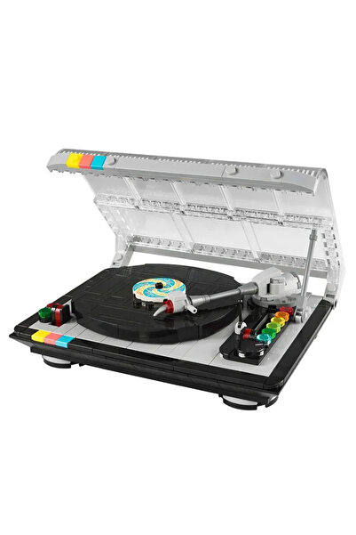 Choice NO BOX-40699 MOC Classic Festival Retro Record Player Building Blocks Model Music Player Assemble Br