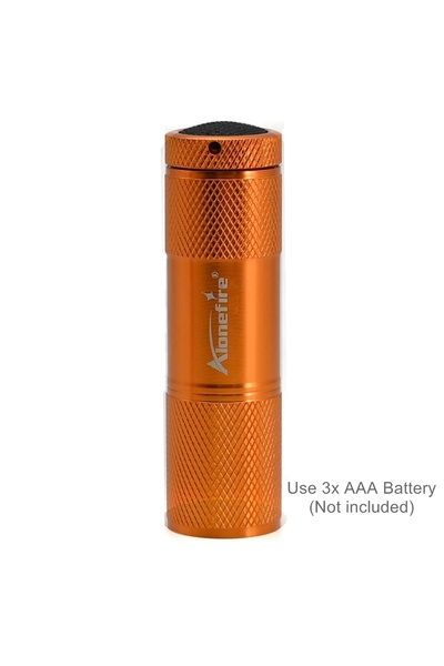 Choice AAA Gold 9 LED White Light Lighting Flashlight Aluminium Mini Torch Outdoor Portable Travel Hike Fis