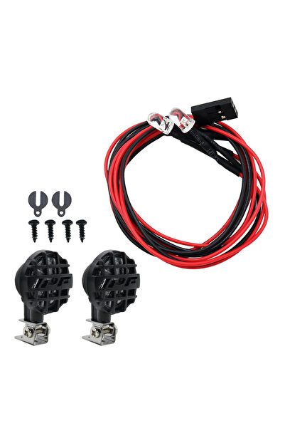 Choice مصابيح أمامية دائرية LED لسيارة RC H مع قوس لسيارة الزاحف 1/10 Traxxas...