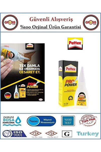 Pattex Süper Hızlı Yapıştırıcı - Orjinal Ürün - 15GR