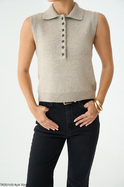 HSNGIYIM Sleeveless Sweater