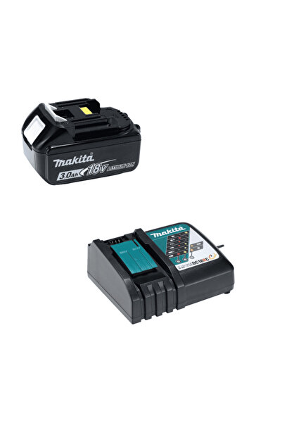 Makita Set de incarcare Makita, incarcator rapid, acumulator Li-ion LXT, 18 V, 3 Ah, indicator incarcare