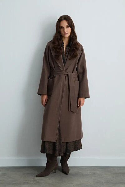 Gusto Classic Wool Coat - Mink