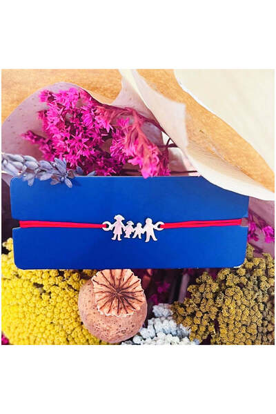 Jolie Silver Brățară Șnur Argint Familie |