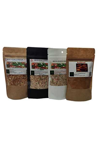 natural & gustos since 2021 Set of 4 Spices – Salt-Free Vegetable Mix, Garlic Mix, Spicy Mix, Cinnamon – 100%