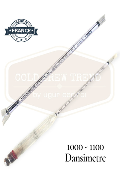 COLD BREW TREND by uğur cadırcı 1000-1100 Yoğunluk Ölçer Cam Dansimetre Denizsuyu Yoğunluk Ölçüm Aleti – Hidrometre