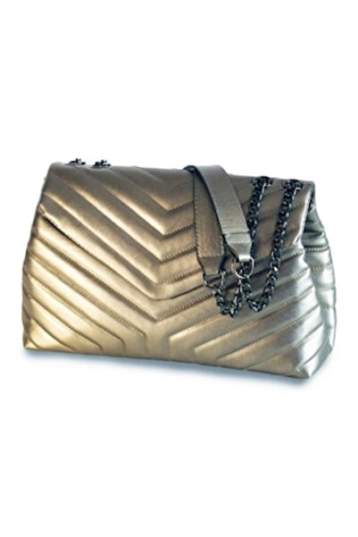 ALLURE - London Platinum Women's Bag 35x21x14cm Ecological Leather