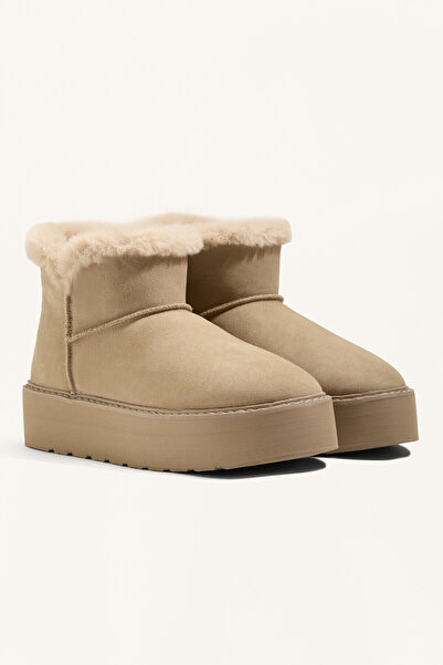 Oysho Leather platform boot