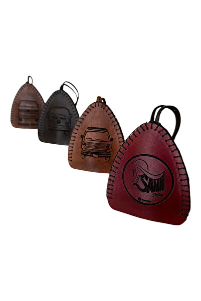 MelAlp سلسلة مفاتيح من الجلد الطبيعي مصنوعة يدويًا