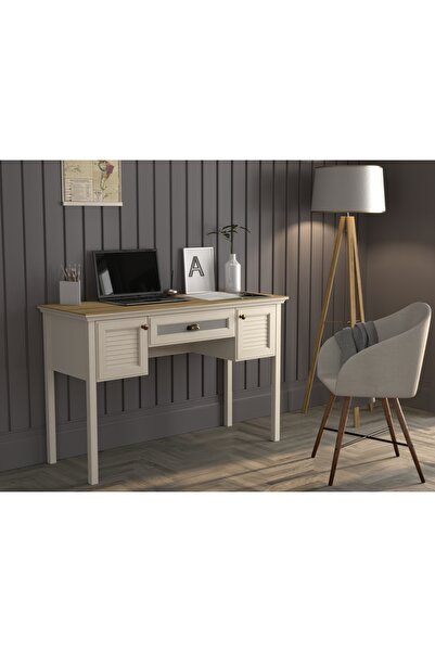 Sakura Ahşap Hunerika Selina Premium 2 Panjur Kapaklı çekmeceli Çalışma Masası- Minifiks - aytaşı/legnano