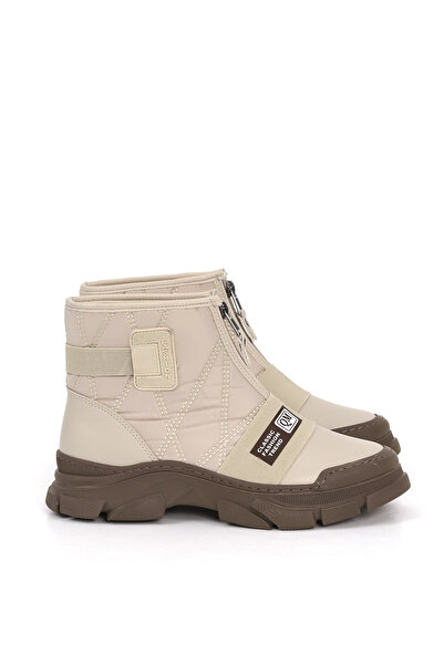 Mamito Ayakkabı Cnf 0574 Parachute Fabric Front Zipper Detail Short Boots