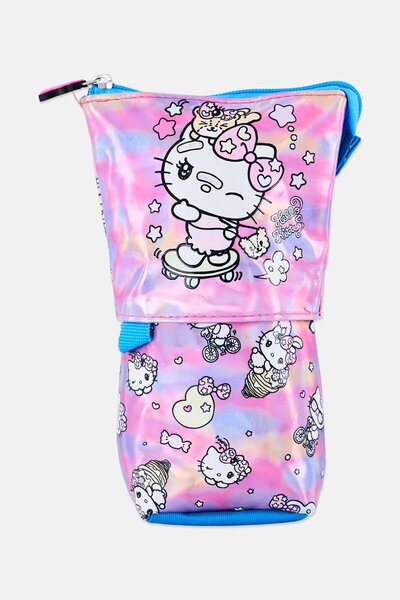 SANRIO Kids Girl Hello Kitty Graphic Print Pencil Case, Multicolor
