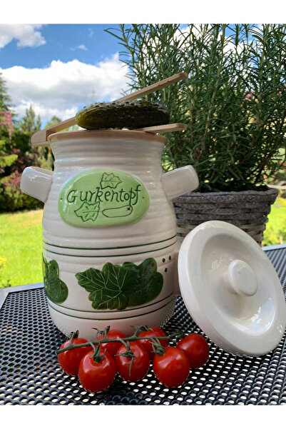 Other SŁÓJ CERAMICZNY DO OGÓRKÓW 4L+ SZCZYPCE