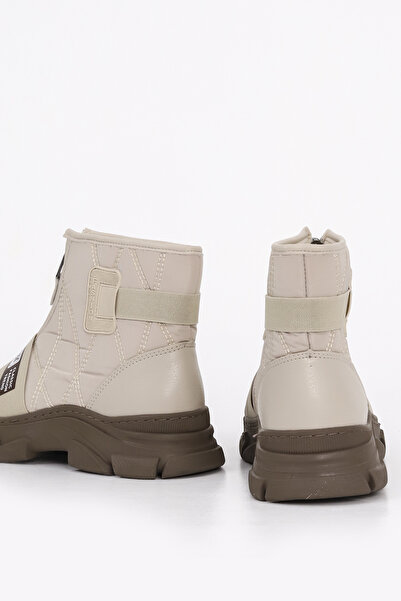 Mamito Ayakkabı Cnf 0574 Parachute Fabric Front Zipper Detail Short Boots