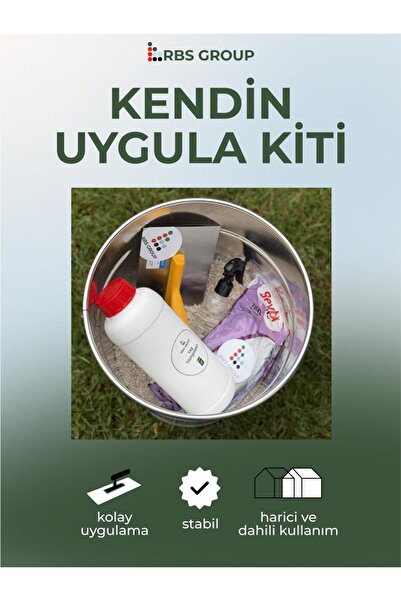 RBS GROUP RBS TAŞ HALI KENDİN UYGULA KİTİ SİYAH (Uygulama Alanı : 1m2 –1,2 m²)