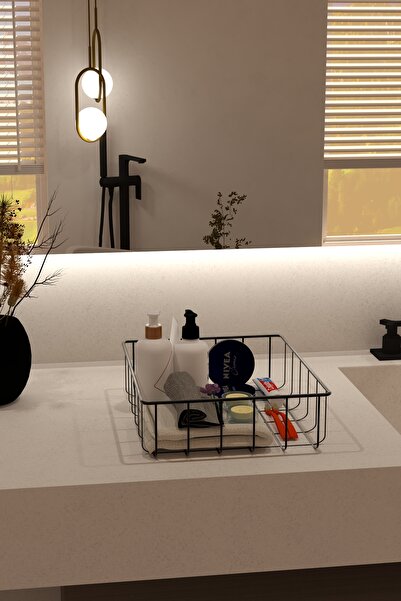 makbulce Çok Amaçlı Metal Organizer Sepet 2'li