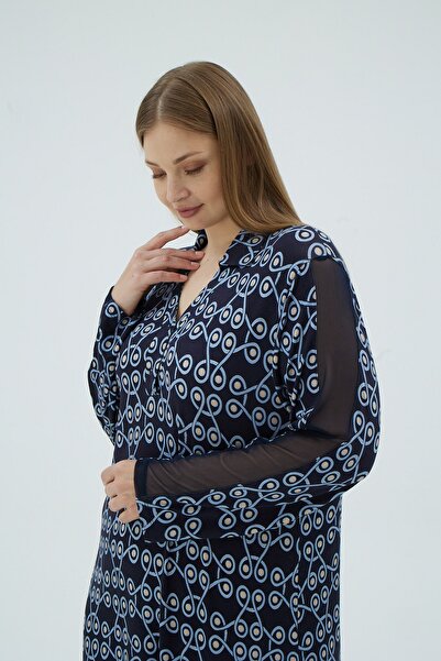 Sevim 17207 KADIN BIG SIZE UZUN GECELİK