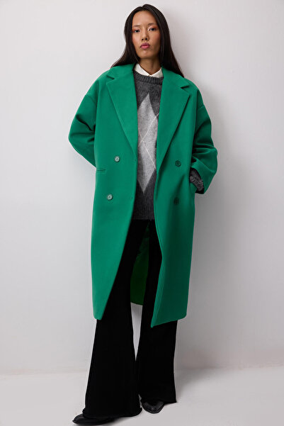 Touché Privé Kruvaze Pocketed Coat