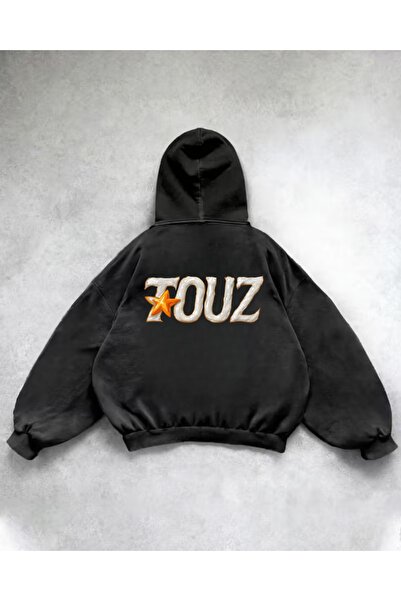 Touz Moda Φούτερ Touz Team Retro με τύπωμα Vintage με κουκούλα