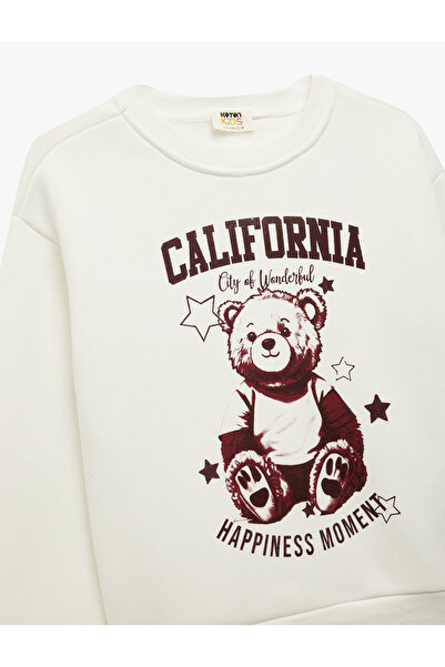 Koton Φούτερ με μακρυμάνικο αρκουδάκι με λαιμόκοψη