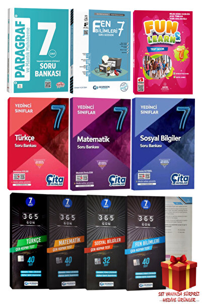 Editör Yayınevi 7. Sınıf Paragraf+Türkçe+Matematik+Sosyal Bilgiler+Fen Biliml...