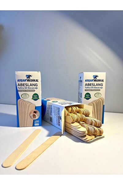 koşar medıkal Abeslang Tahta Dil Basacağı Ağda Spatulası Dil Çubuğu 100lü 10 ...