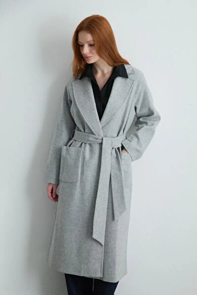 Gusto Classic Wool Coat - Gray