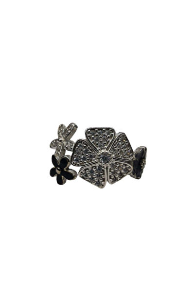 Jolie Silver Inel, Argint Jolie, Trifoi din Argint 925 cu Email M 60