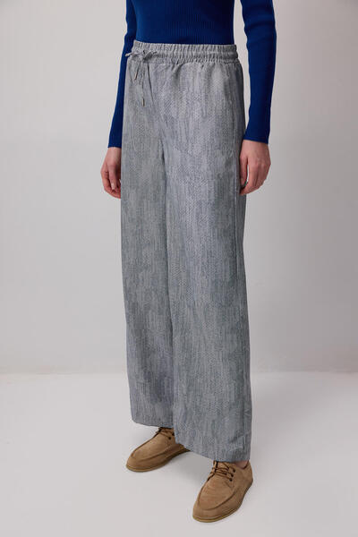 Touché Privé Elastic Waist Jacquard Pants